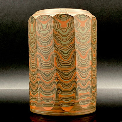 Yohei Konishi, Tokoname City Intangible Cultural Heritage Holder, Hand-thrown Shudei Neriage Genshinsai Sake Set, Pair #224