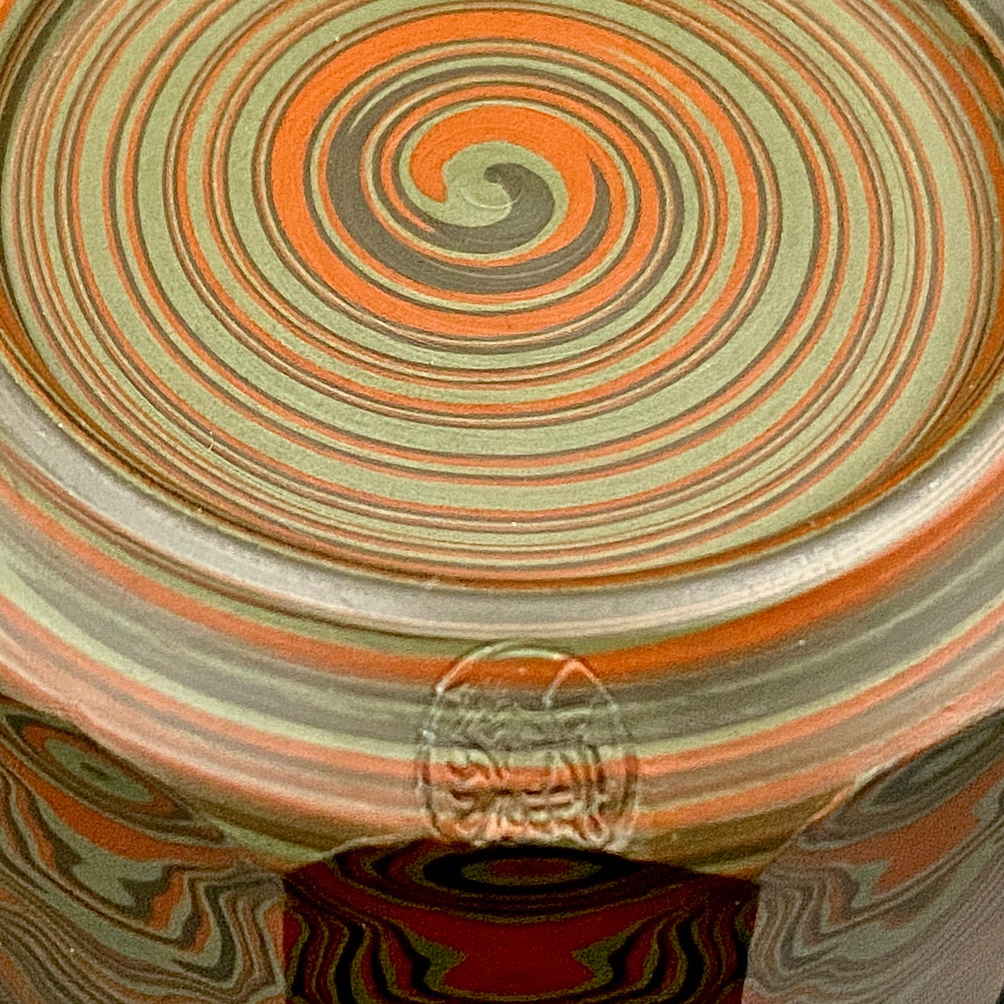 Yohei Konishi, Tokoname City Intangible Cultural Heritage Holder, Hand-thrown Shudei Neriage Genshinsai Sake Set, Pair #224