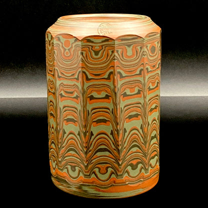 Yohei Konishi, Tokoname City Intangible Cultural Heritage Holder, Hand-thrown Shudei Neriage Genshinsai Sake Set, Pair #224