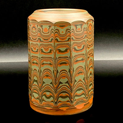 Yohei Konishi, Tokoname City Intangible Cultural Heritage Holder, Hand-thrown Shudei Neriage Genshinsai Sake Set, Pair #224