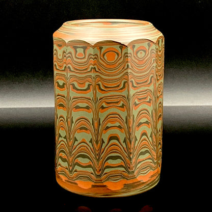 Yohei Konishi, Tokoname City Intangible Cultural Heritage Holder, Hand-thrown Shudei Neriage Genshinsai Sake Set, Pair #224