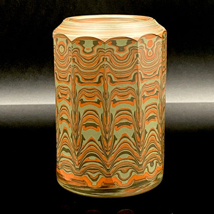 Yohei Konishi, Tokoname City Intangible Cultural Heritage Holder, Hand-thrown Shudei Neriage Genshinsai Sake Set, Pair #224