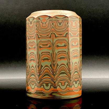 Yohei Konishi, Tokoname City Intangible Cultural Heritage Holder, Hand-thrown Shudei Neriage Genshinsai Sake Set, Pair #224