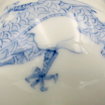 Teruko Nakamura, President of Hokkaido Ceramics Association, Full Member of Japan Kōgei Association - Sometsuke Flying Dragon-motif Bajouhai (High-footed Cup), Fuji Kiln #239
