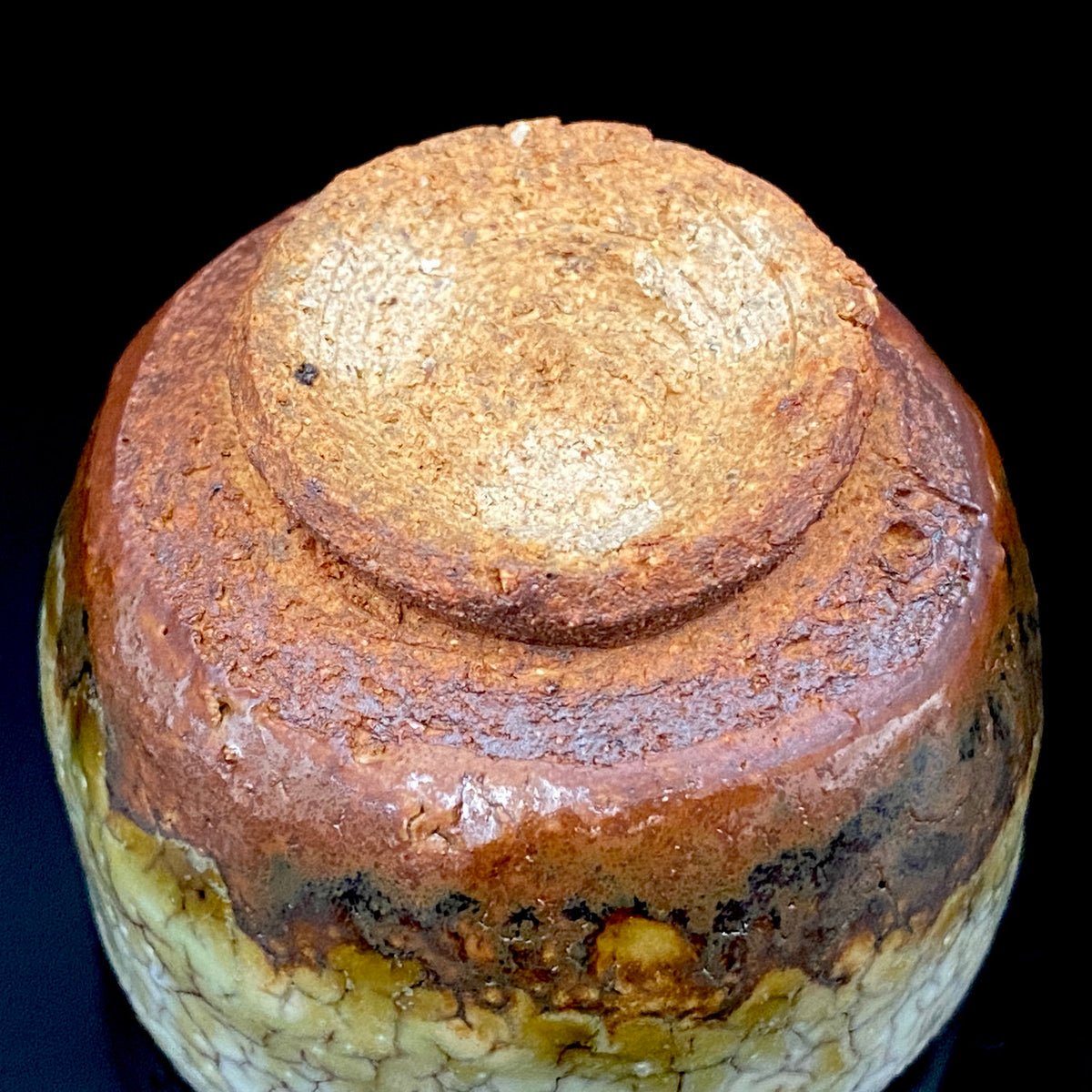 安藤百利行 Ando Moriyuki 美濃 Mino ware 美浓烧 灰釉梅花皮 kaiyu kairagi glaze 灰釉梅花皮 ぐい呑 guinomi sake cup 酒盏 ショットグラス shot glass 烈酒杯 (29/64)