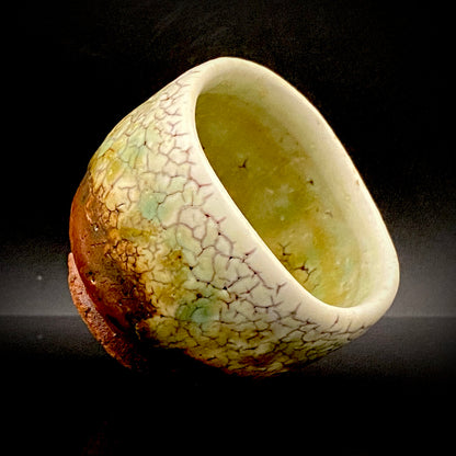 安藤百利行 Ando Moriyuki 美濃 Mino ware 美浓烧 灰釉梅花皮 kaiyu kairagi glaze 灰釉梅花皮 ぐい呑 guinomi sake cup 酒盏 ショットグラス shot glass 烈酒杯 (39/64)