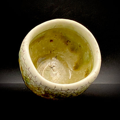 安藤百利行 Ando Moriyuki 美濃 Mino ware 美浓烧 灰釉梅花皮 kaiyu kairagi glaze 灰釉梅花皮 ぐい呑 guinomi sake cup 酒盏 ショットグラス shot glass 烈酒杯 (40/64)