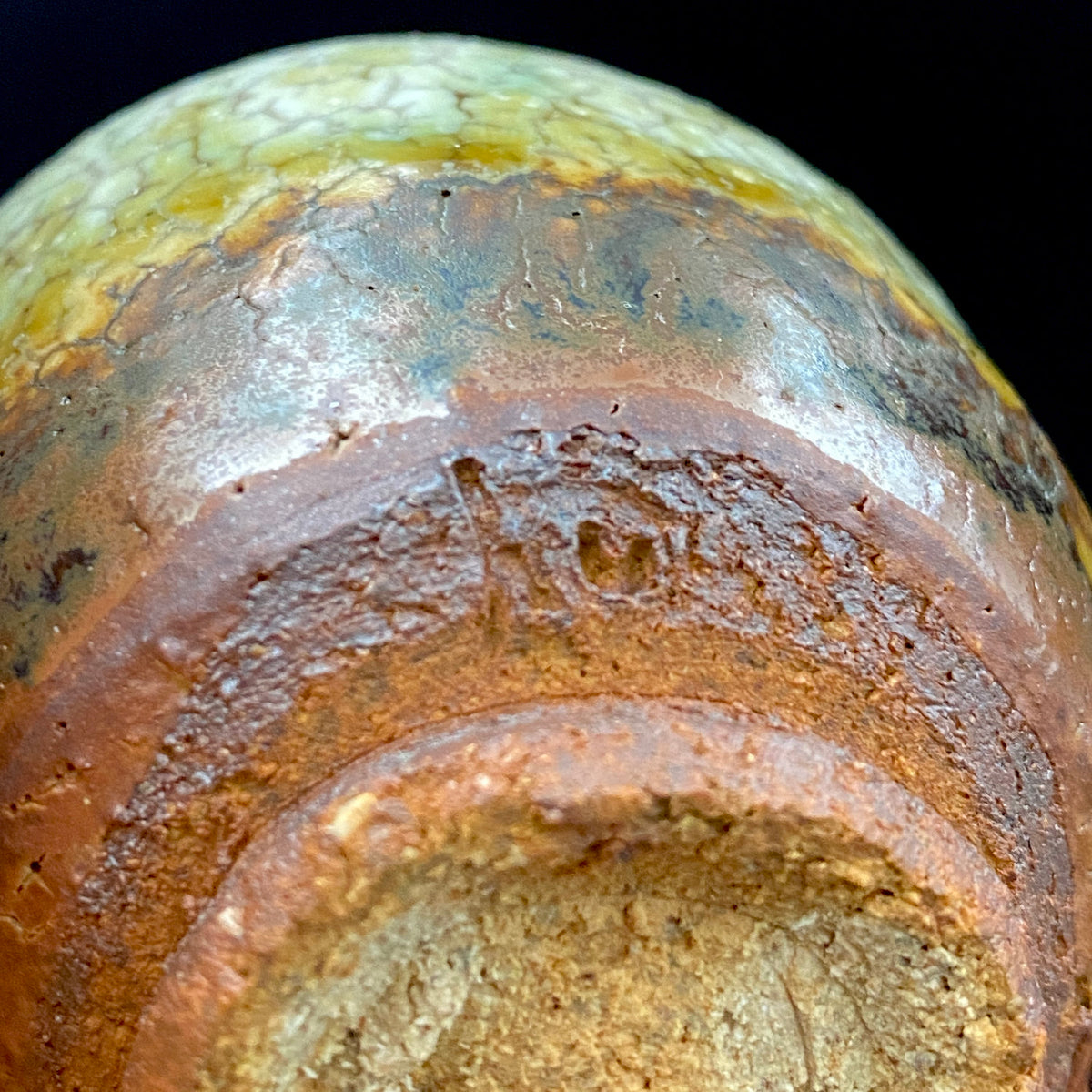 安藤百利行 Ando Moriyuki 美濃 Mino ware 美浓烧 灰釉梅花皮 kaiyu kairagi glaze 灰釉梅花皮 ぐい呑 guinomi sake cup 酒盏 ショットグラス shot glass 烈酒杯 (45/64)