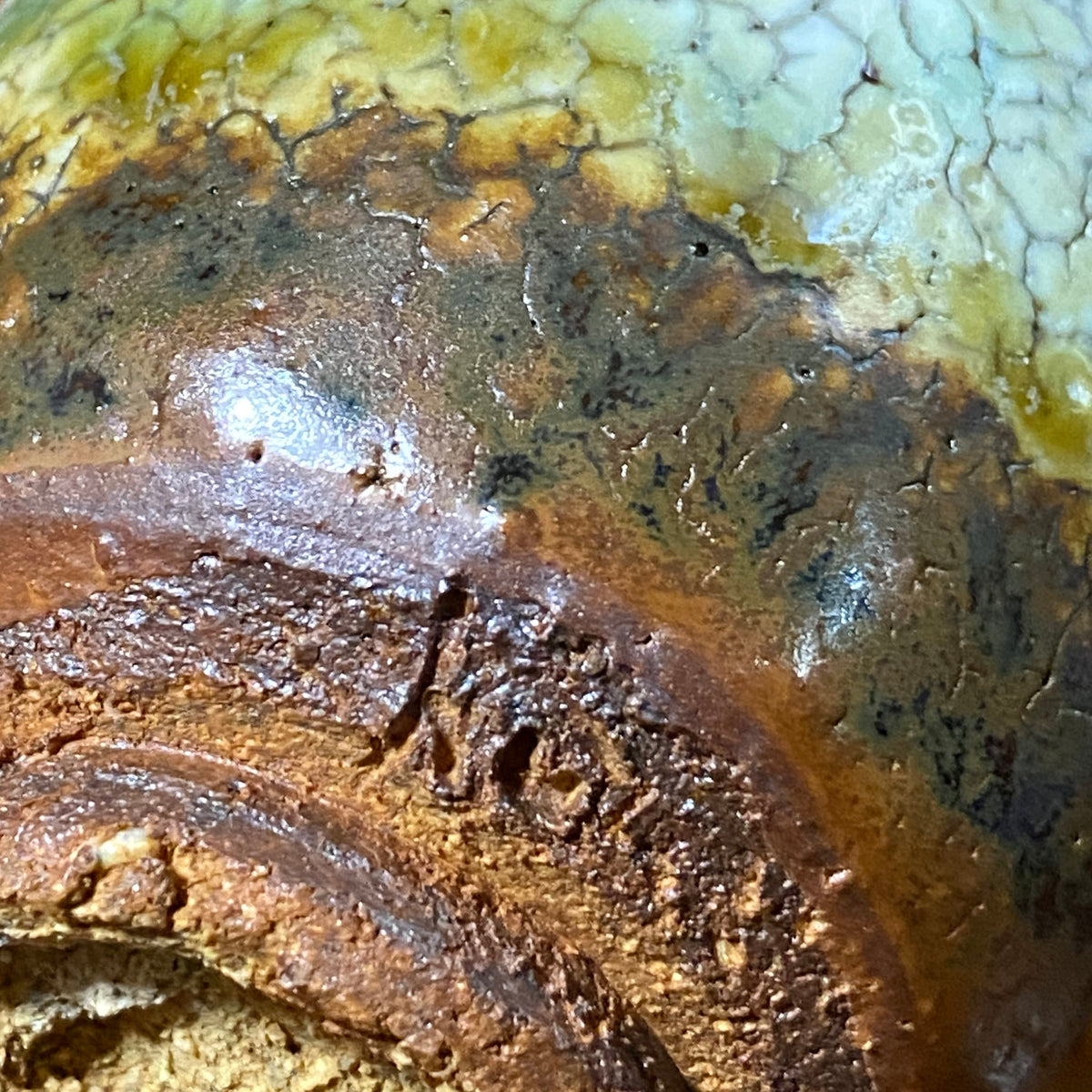 安藤百利行 Ando Moriyuki 美濃 Mino ware 美浓烧 灰釉梅花皮 kaiyu kairagi glaze 灰釉梅花皮 ぐい呑 guinomi sake cup 酒盏 ショットグラス shot glass 烈酒杯 (54/64)