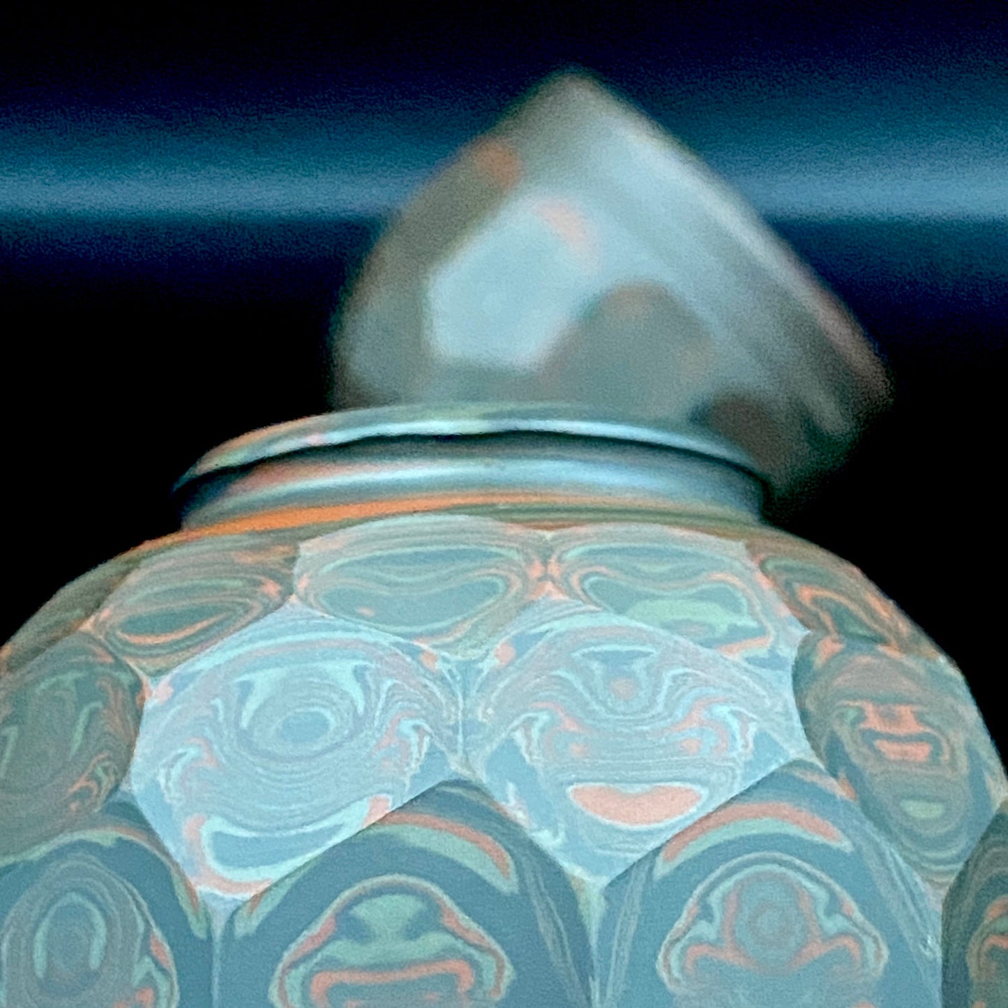 Tokoname City Intangible Cultural Property Holder, Yohei Konishi, Shu-dei Neriage Genshin-sai Sake Set (Sake Bottle and Cups) #249