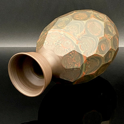Tokoname City Intangible Cultural Property Holder, Yohei Konishi, Shu-dei Neriage Genshin-sai Sake Set (Sake Bottle and Cups) #249