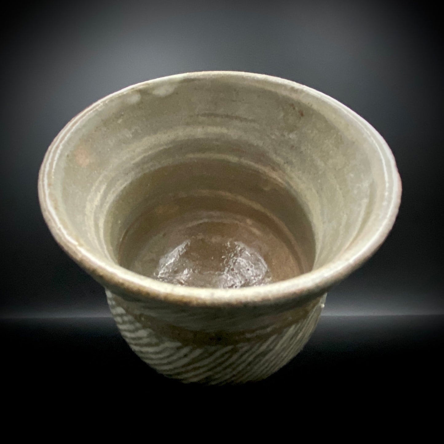 Tatsuzo Shimaoka (Living National Treasure) 1961 15th Anniversary Work "Roar of a New Star" Jomon Inlay Pair of Teacups, Sake Set, Rock Glasses (2-piece set) #253