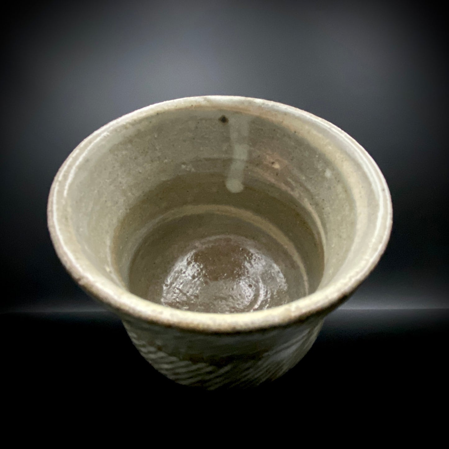 Tatsuzo Shimaoka (Living National Treasure) 1961 15th Anniversary Work "Roar of a New Star" Jomon Inlay Pair of Teacups, Sake Set, Rock Glasses (2-piece set) #253