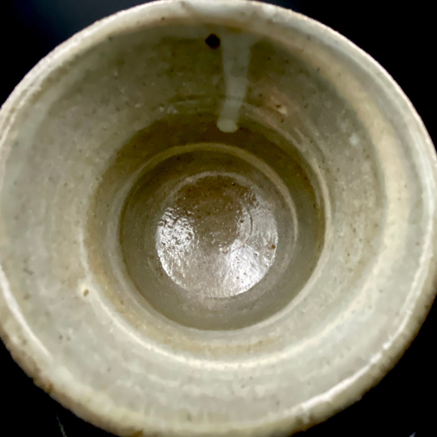 Tatsuzo Shimaoka (Living National Treasure) 1961 15th Anniversary Work "Roar of a New Star" Jomon Inlay Pair of Teacups, Sake Set, Rock Glasses (2-piece set) #253