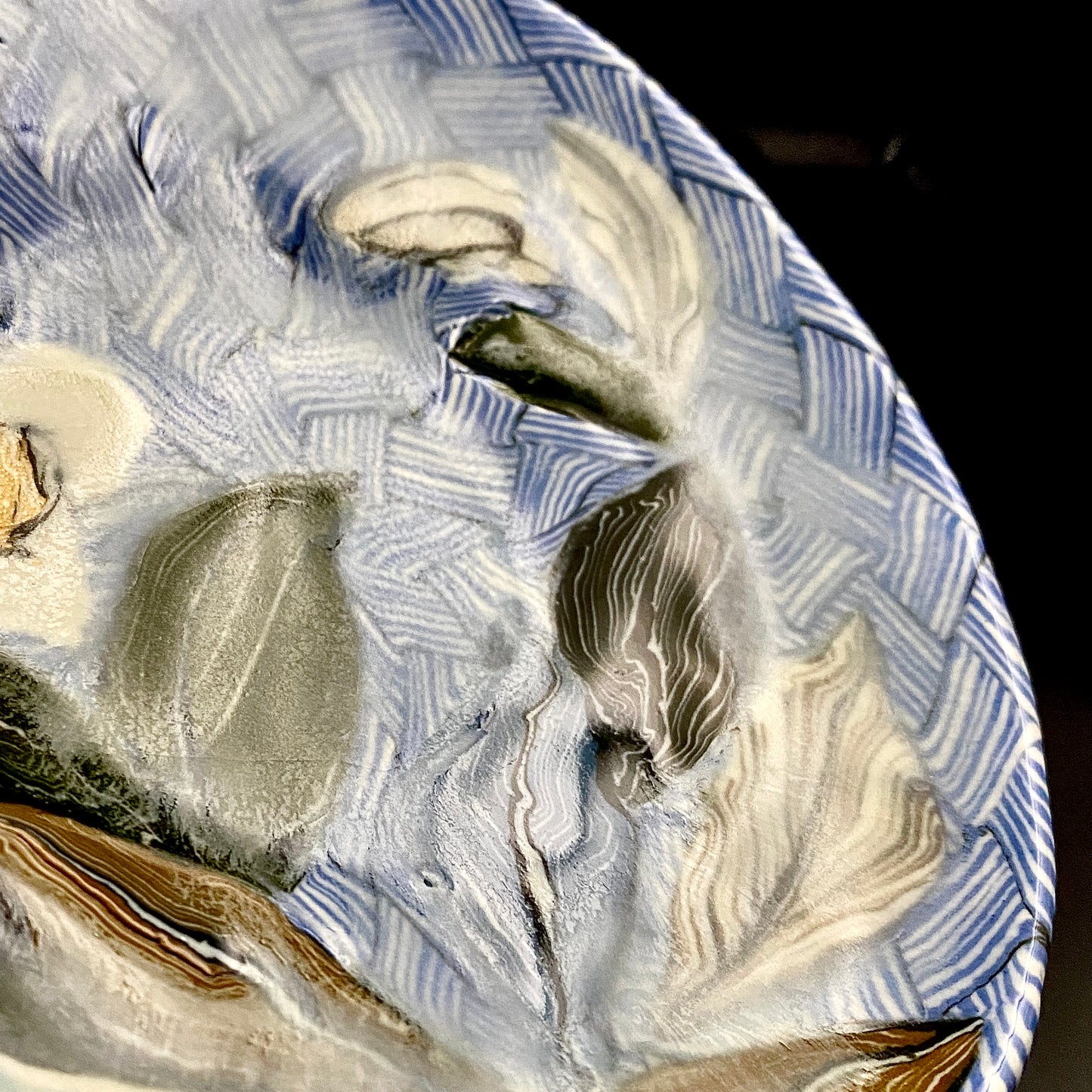 Hiroshima Prefecture Important Intangible Cultural Property Holder, Yasuhide Uchida, Mature Later Period, 1984 Masterpiece, Lost Legendary Technique "Hyori-Kantsu Nishiki-Neriage-de", White Camellia Design Tall-Footed Dish #258