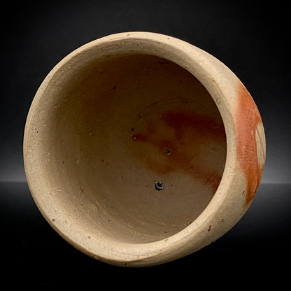 フランクフルト美術館収蔵作家 高原 昌治 作 備前酒呑 二大重要無形文化財保持者師事 登り窯自然釉溶融痕 ショットグラス #254
