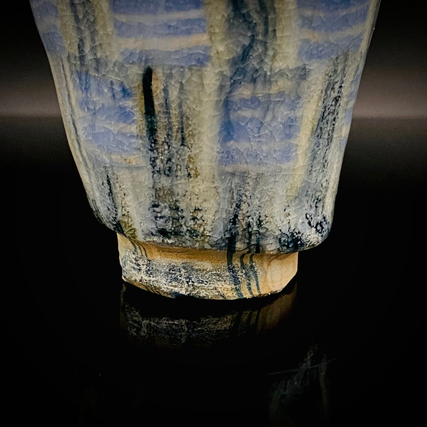 広島県重要無形文化財 内田 泰秀、1971年 作陶、失われた幻の技法「表裏貫通錦練上手」ぐいのみ、ショットグラス #255