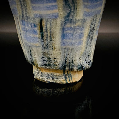 広島県重要無形文化財 内田 泰秀、1971年 作陶、失われた幻の技法「表裏貫通錦練上手」ぐいのみ、ショットグラス #255
