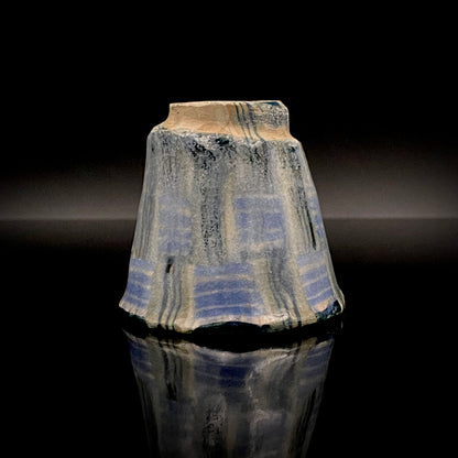 広島県重要無形文化財 内田 泰秀、1971年 作陶、失われた幻の技法「表裏貫通錦練上手」ぐいのみ、ショットグラス #255