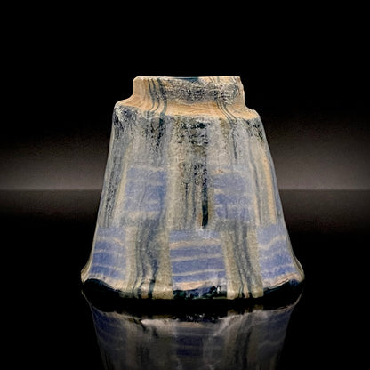 広島県重要無形文化財 内田 泰秀、1971年 作陶、失われた幻の技法「表裏貫通錦練上手」ぐいのみ、ショットグラス #255