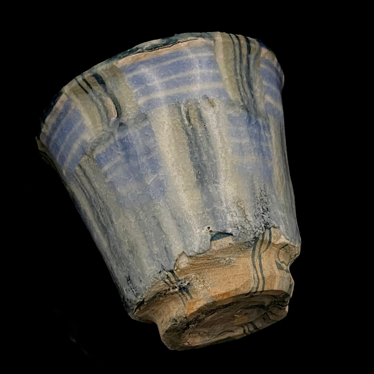 広島県重要無形文化財 内田 泰秀、1971年 作陶、失われた幻の技法「表裏貫通錦練上手」ぐいのみ、ショットグラス #255