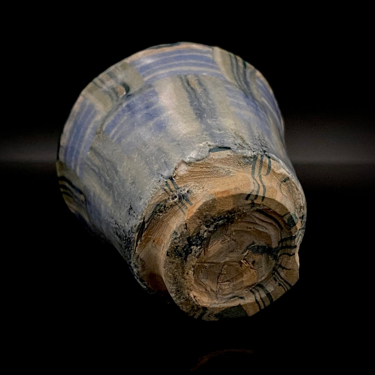 広島県重要無形文化財 内田 泰秀、1971年 作陶、失われた幻の技法「表裏貫通錦練上手」ぐいのみ、ショットグラス #255