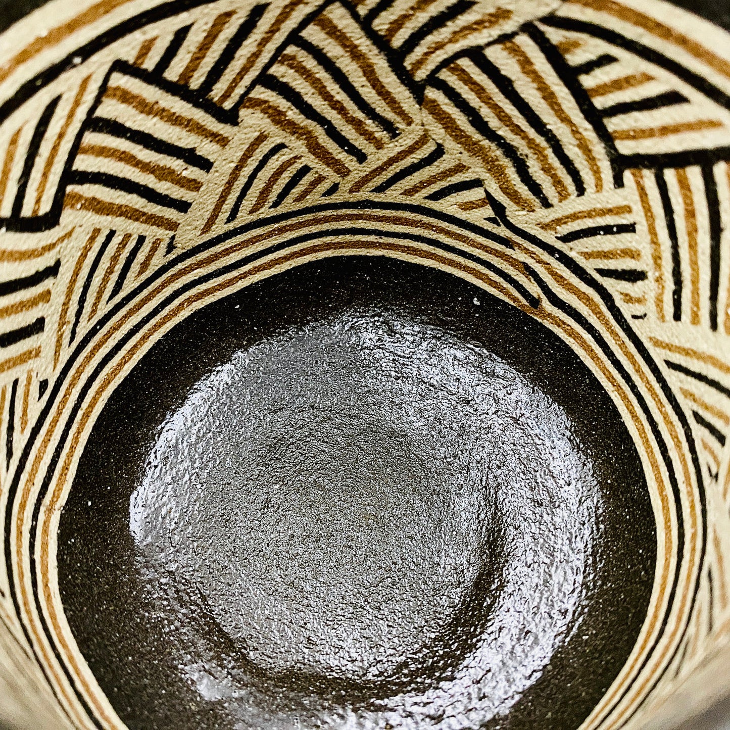 瀬戸市指定無形文化財保持者 初代 水野 双鶴 作 練込茶盌 ロックグラス #261
