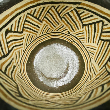 瀬戸市指定無形文化財保持者 初代 水野 双鶴 作 練込茶盌 ロックグラス #261