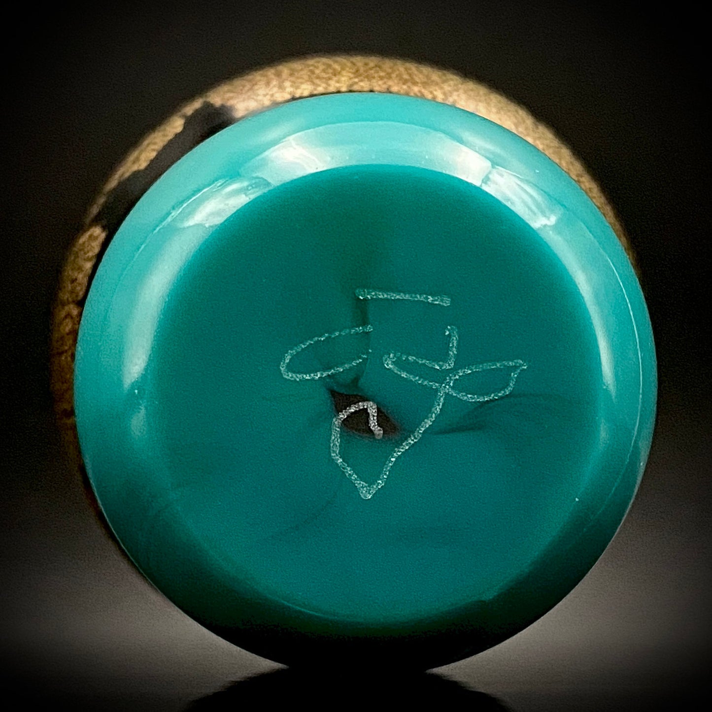 Permanent Collection Artist of the National Crafts Museum, etc., Denji Takeuchi, Hand-Blown Glass Sake Cup with Gold and Color Inclusions, Premium Shot Glass #259