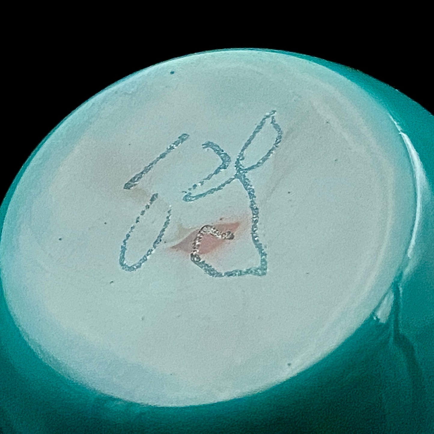 Permanent Collection Artist of the National Crafts Museum, etc., Denji Takeuchi, Hand-Blown Glass Sake Cup with Gold and Color Inclusions, Premium Shot Glass #259