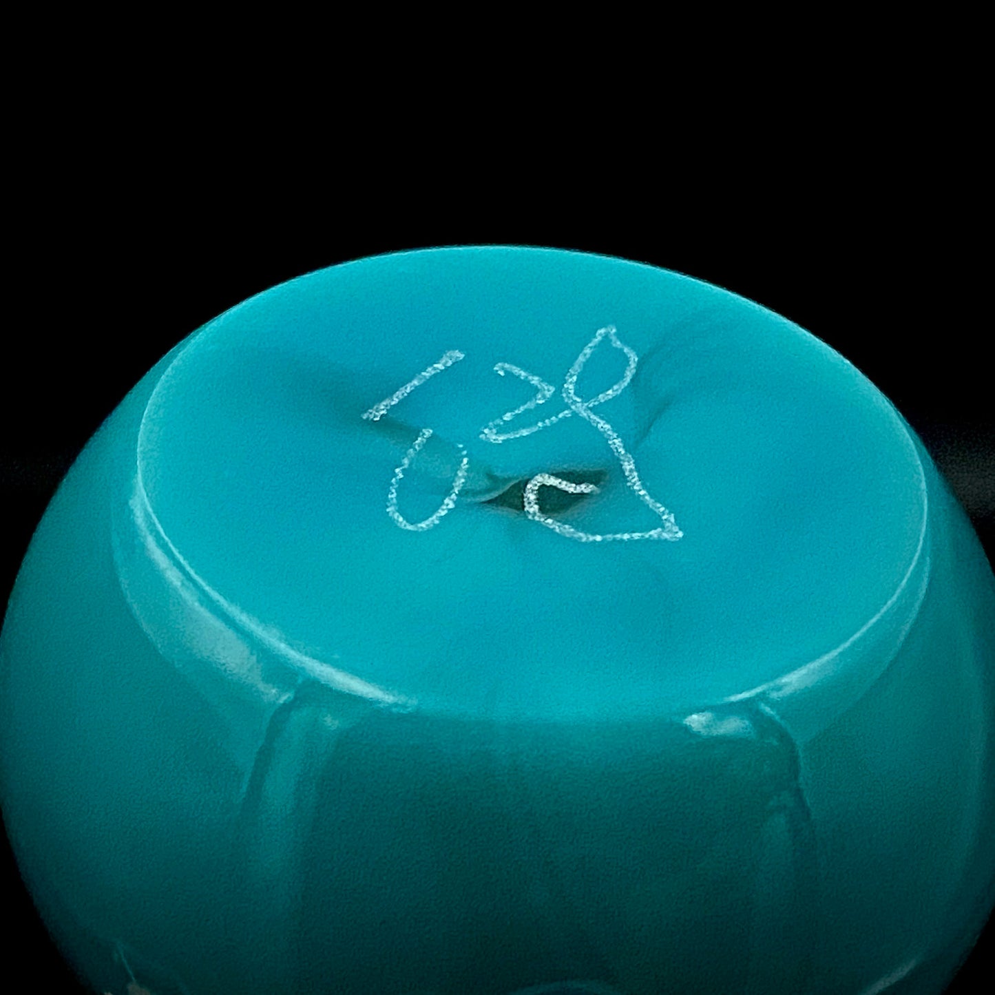 Permanent Collection Artist of the National Crafts Museum, etc., Denji Takeuchi, Hand-Blown Glass Sake Cup with Gold and Color Inclusions, Premium Shot Glass #259