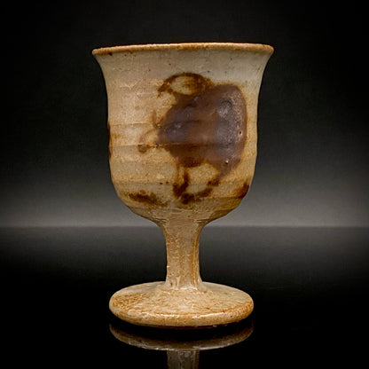 Hida Takayama Traditional Craft, Shibukusa Ryuzo VI, Koitozaka Irabo Glaze Horseback Riding Cup, Pedestal Cup, Shot Glass #266