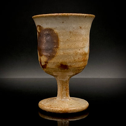 Hida Takayama Traditional Craft, Shibukusa Ryuzo VI, Koitozaka Irabo Glaze Horseback Riding Cup, Pedestal Cup, Shot Glass #266