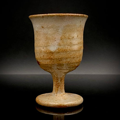 Hida Takayama Traditional Craft, Shibukusa Ryuzo VI, Koitozaka Irabo Glaze Horseback Riding Cup, Pedestal Cup, Shot Glass #266