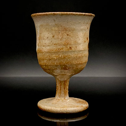 Hida Takayama Traditional Craft, Shibukusa Ryuzo VI, Koitozaka Irabo Glaze Horseback Riding Cup, Pedestal Cup, Shot Glass #266