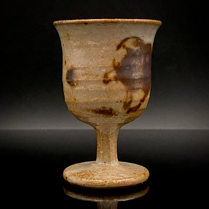 Hida Takayama Traditional Craft, Shibukusa Ryuzo VI, Koitozaka Irabo Glaze Horseback Riding Cup, Pedestal Cup, Shot Glass #266