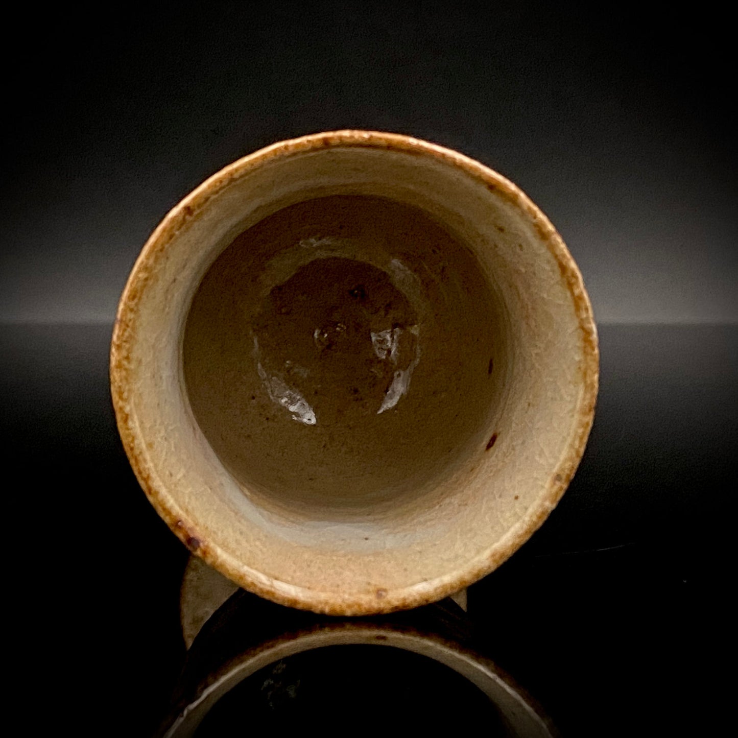 Hida Takayama Traditional Craft, Shibukusa Ryuzo VI, Koitozaka Irabo Glaze Horseback Riding Cup, Pedestal Cup, Shot Glass #266