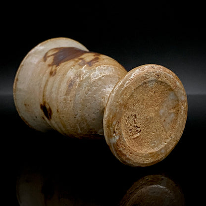 Hida Takayama Traditional Craft, Shibukusa Ryuzo VI, Koitozaka Irabo Glaze Horseback Riding Cup, Pedestal Cup, Shot Glass #266