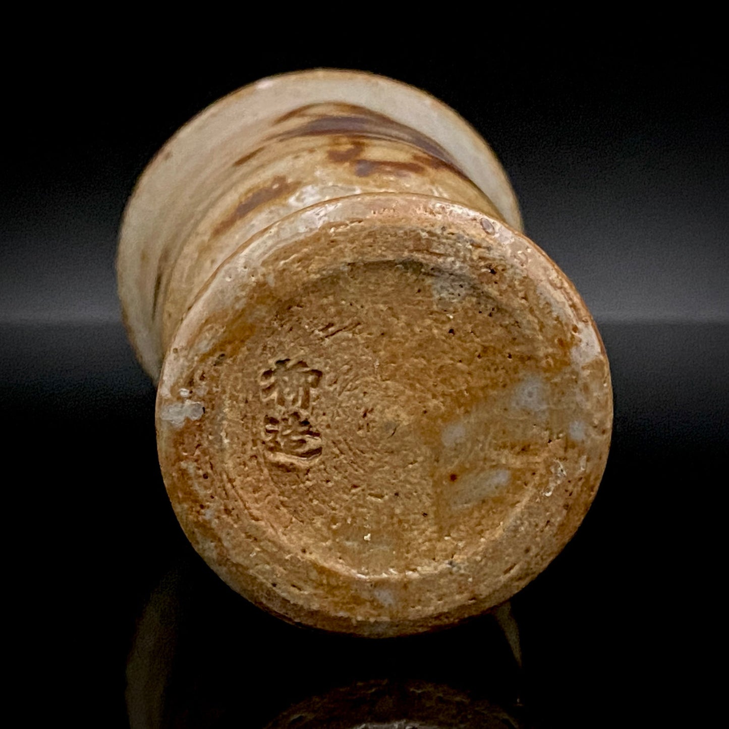 Hida Takayama Traditional Craft, Shibukusa Ryuzo VI, Koitozaka Irabo Glaze Horseback Riding Cup, Pedestal Cup, Shot Glass #266