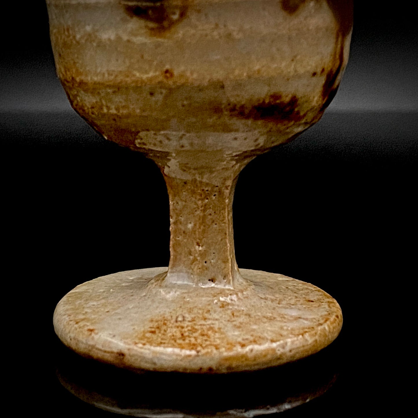 Hida Takayama Traditional Craft, Shibukusa Ryuzo VI, Koitozaka Irabo Glaze Horseback Riding Cup, Pedestal Cup, Shot Glass #266
