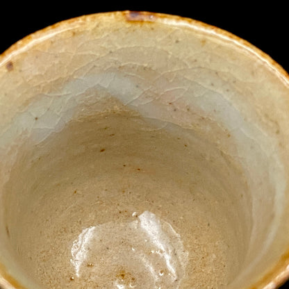 Hida Takayama Traditional Craft, Shibukusa Ryuzo VI, Koitozaka Irabo Glaze Horseback Riding Cup, Pedestal Cup, Shot Glass #266
