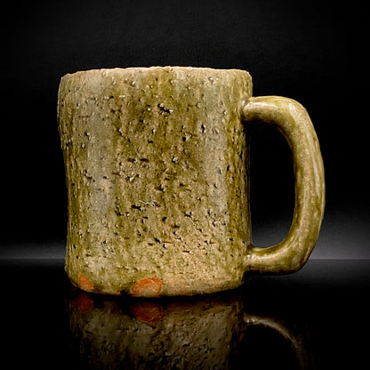 Winner of the Gold Prizes at the Prague and Vallauris International Ceramics Exhibitions, Founder of Sodeisha, Osamu Suzuki, "Return to Primitive Art," Bakushu-nomi Beer Mug Rock Glass with Yodo Gallery Ceramic History #271