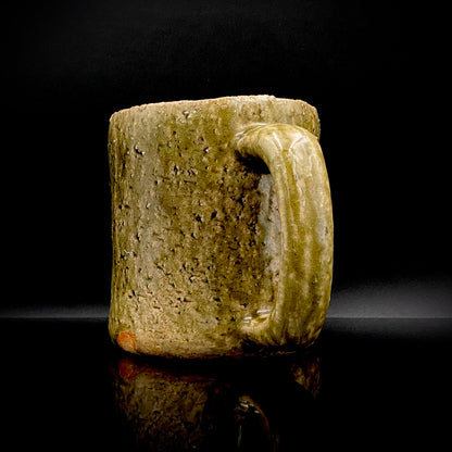 Winner of the Gold Prizes at the Prague and Vallauris International Ceramics Exhibitions, Founder of Sodeisha, Osamu Suzuki, "Return to Primitive Art," Bakushu-nomi Beer Mug Rock Glass with Yodo Gallery Ceramic History #271