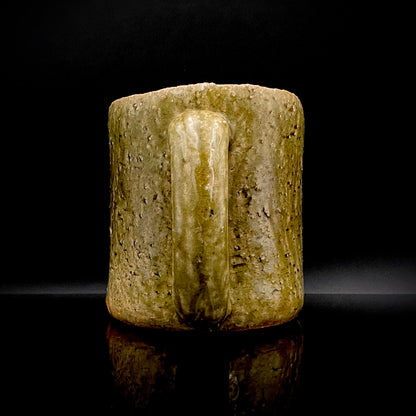 Winner of the Gold Prizes at the Prague and Vallauris International Ceramics Exhibitions, Founder of Sodeisha, Osamu Suzuki, "Return to Primitive Art," Bakushu-nomi Beer Mug Rock Glass with Yodo Gallery Ceramic History #271