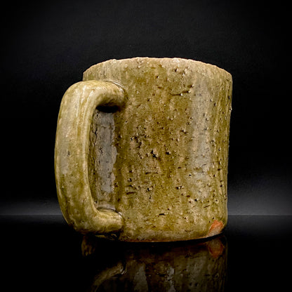 Winner of the Gold Prizes at the Prague and Vallauris International Ceramics Exhibitions, Founder of Sodeisha, Osamu Suzuki, "Return to Primitive Art," Bakushu-nomi Beer Mug Rock Glass with Yodo Gallery Ceramic History #271