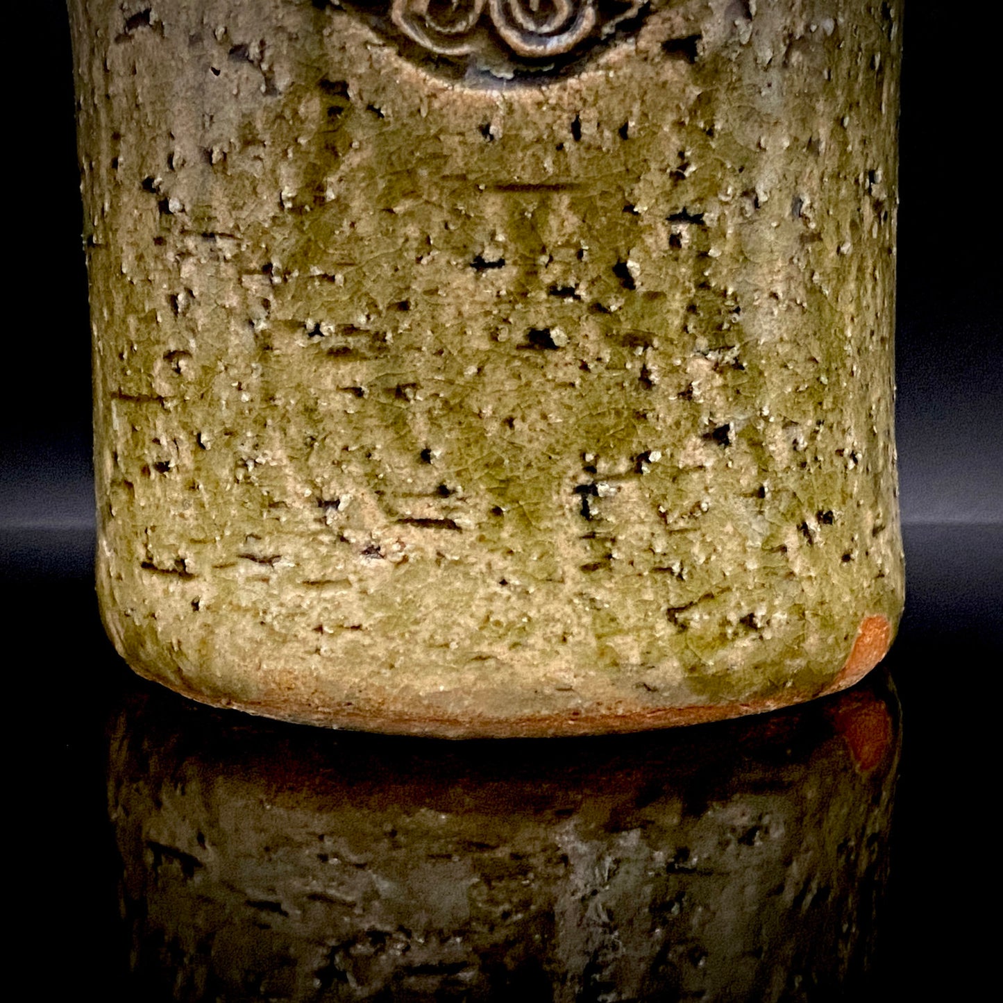 Winner of the Gold Prizes at the Prague and Vallauris International Ceramics Exhibitions, Founder of Sodeisha, Osamu Suzuki, "Return to Primitive Art," Bakushu-nomi Beer Mug Rock Glass with Yodo Gallery Ceramic History #271