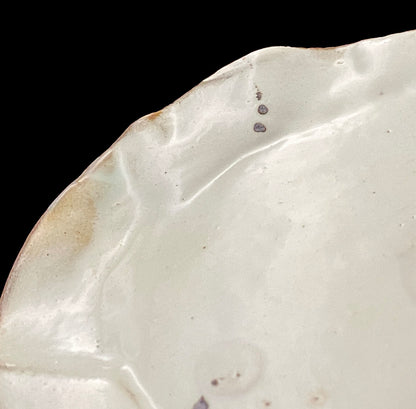 Recipient of the Kyoto Prefecture Order of Cultural Merit, Sodeisha Co-Founder Hikaru Yamada, Kohiki Iron-Painted Dotted Line Pattern Coffee Cup and Saucer, A White Sake Vessel Where the Amber Color of Whiskey Beautifully Reflects #279