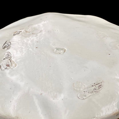 Recipient of the Kyoto Prefecture Order of Cultural Merit, Sodeisha Co-Founder Hikaru Yamada, Kohiki Iron-Painted Dotted Line Pattern Coffee Cup and Saucer, A White Sake Vessel Where the Amber Color of Whiskey Beautifully Reflects #279