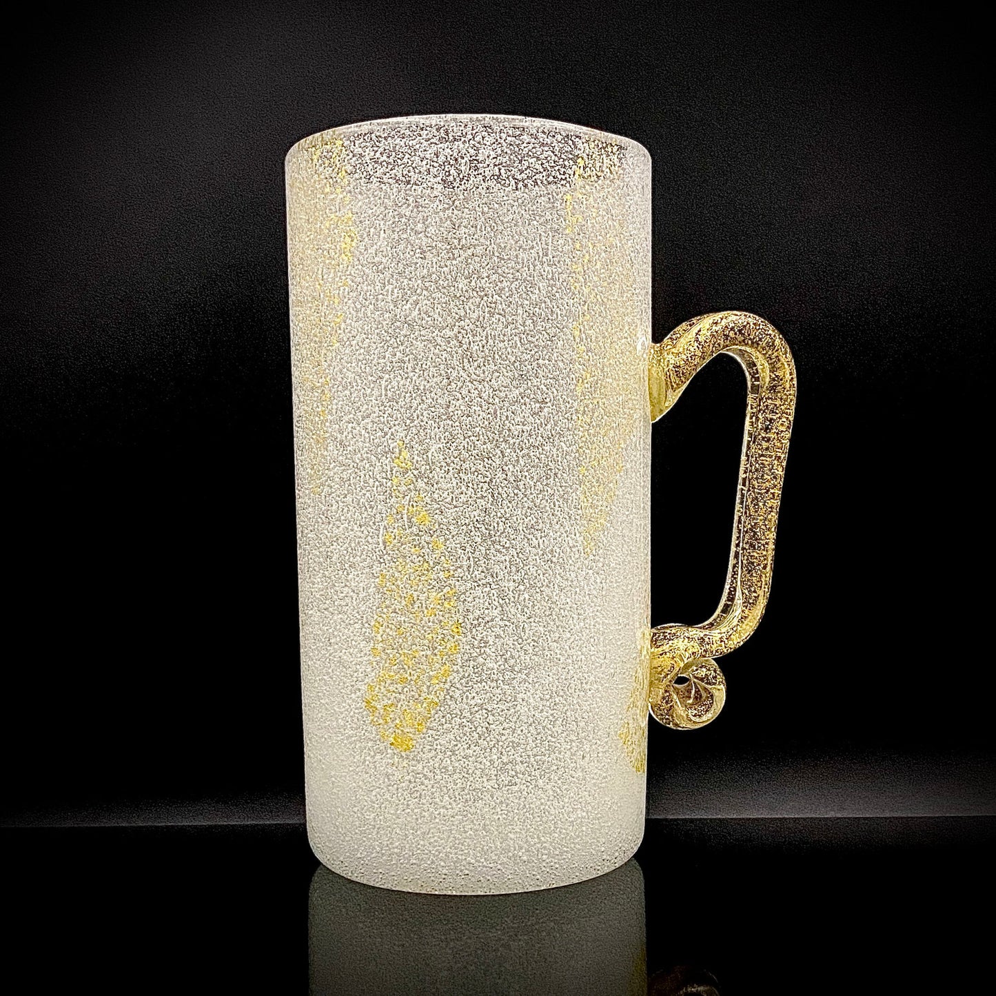 Koji Ishii Hand-blown Art Glass Extra-large Beer Mug #14