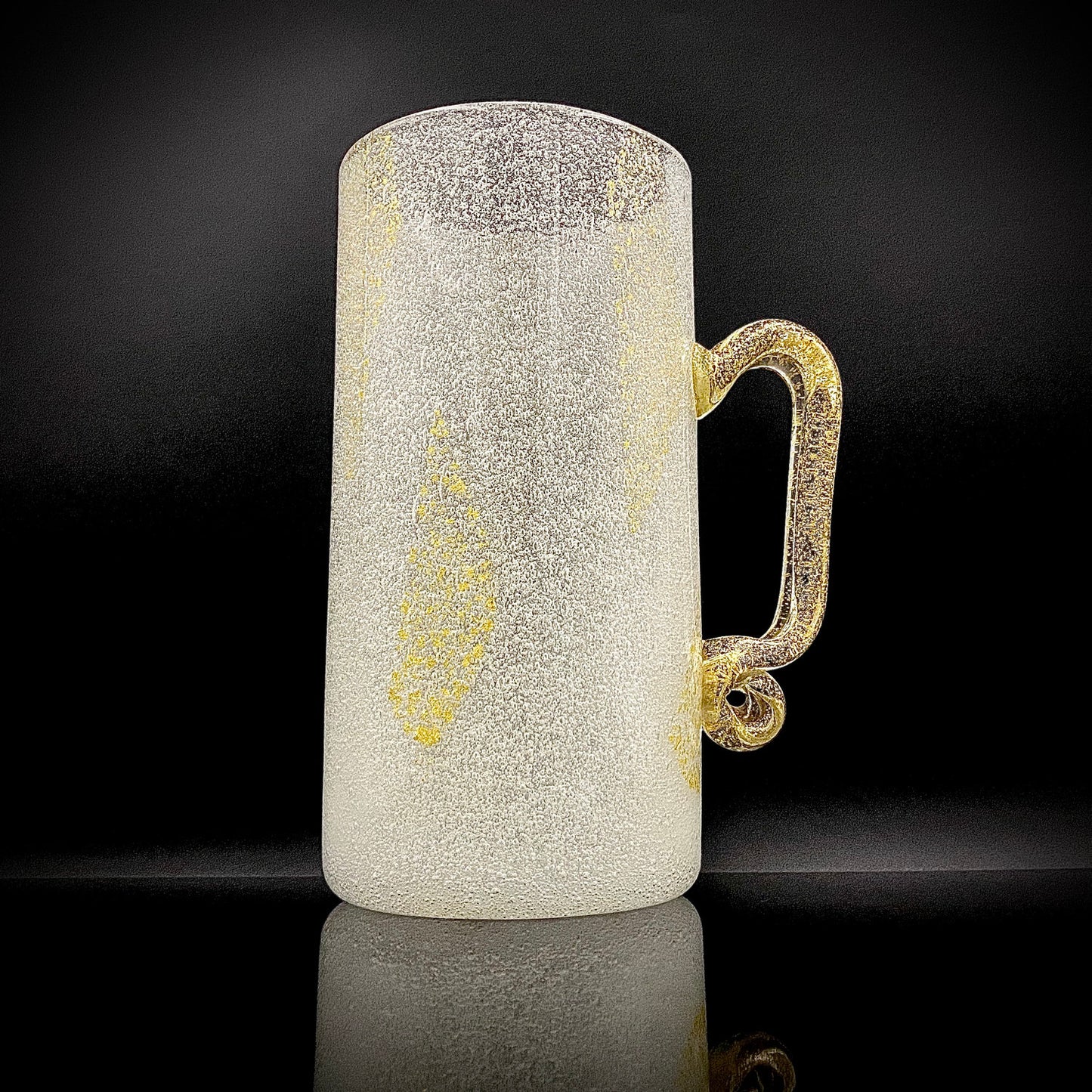 Koji Ishii Hand-blown Art Glass Extra-large Beer Mug #14